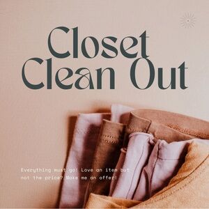 Closet Clean Out!